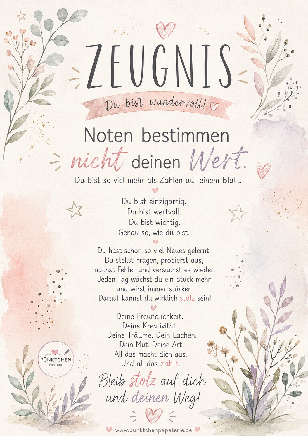 Mutmach-Zeugnis Elegant PDF