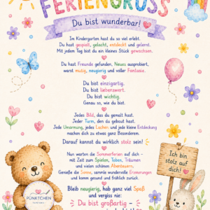 Feriengruß Kita PDF