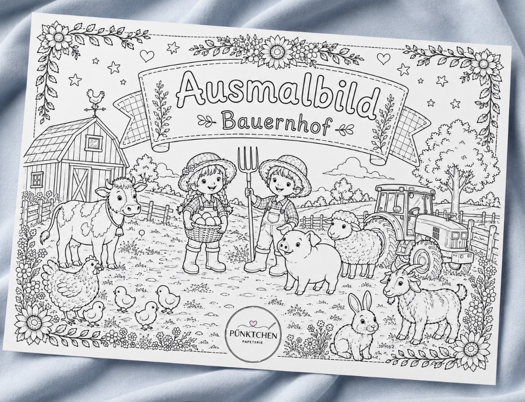 Bauernhof Beschäftigungsheft PDF – Bild 3
