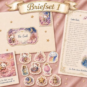 Kuscheltier auf Reisen Briefe-Set